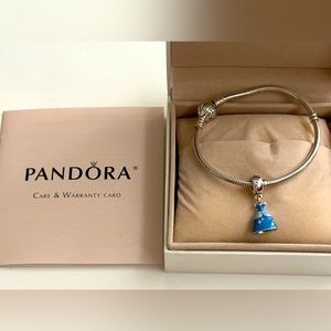 Pandora Disney Exclusive Bracelet with Authentic Charm Cinderella Dress